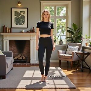 American Eagle Outfitters, Everything Pocket Legging, Size M Regular, Black